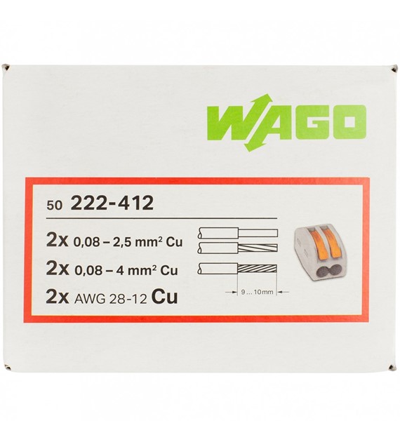 WAGO 222-412 złączka 2x4 op. 50szt