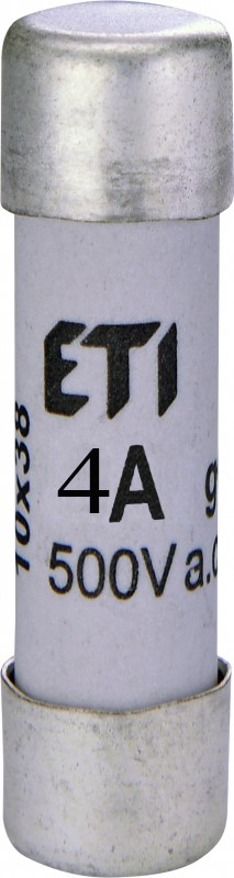 ETI CH10x38 gG 4A/500V wkładka topikowa