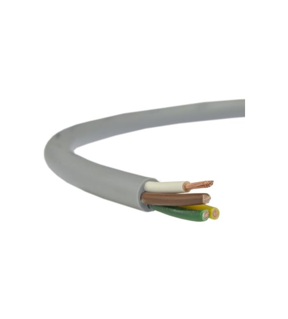 ELEKTROKABEL przewód OWY 4x2,5 biały H05VV-F 100m