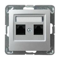 OSPEL IMPRESJA SREBRNY GPK-2Y/p/18 obudowa gn. x2