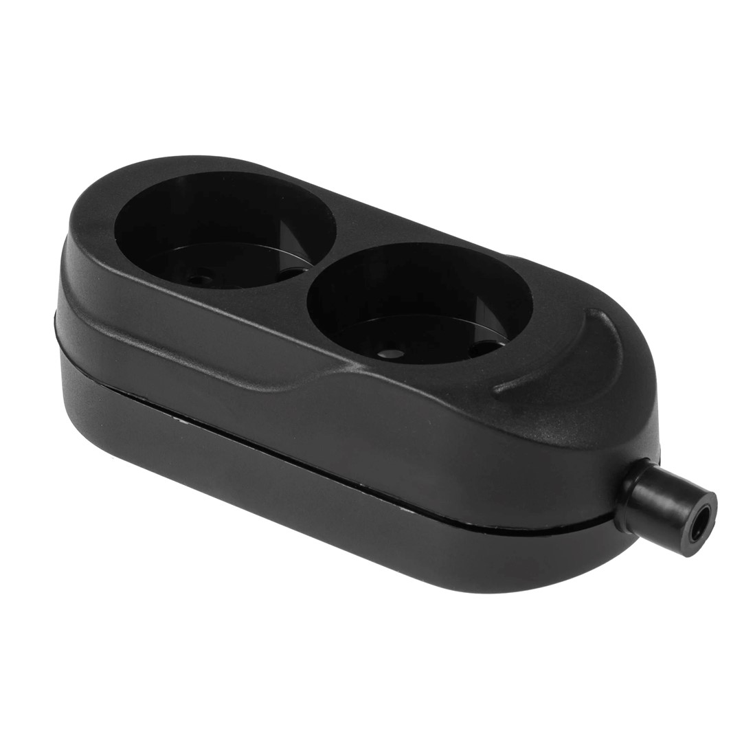 PLASTROL GN-260 gniazdo 2x2p b/u CZARNY