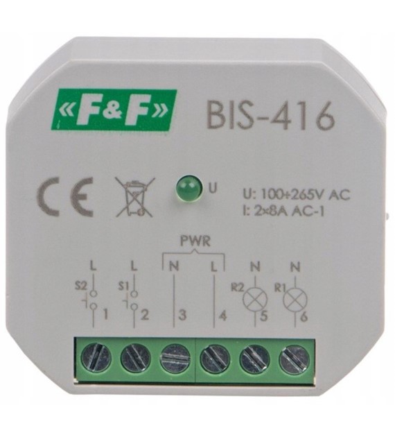 FF BIS-416 przekaźnik bistabilny podtynkowy 230V