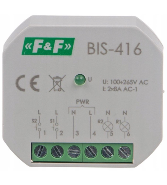 FF BIS-416 przekaźnik bistabilny podtynkowy 230V
