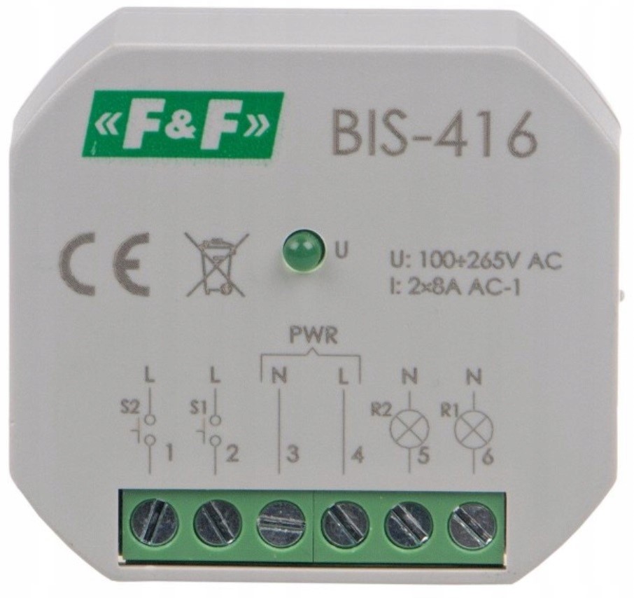 FF BIS-416 przekaźnik bistabilny podtynkowy 230V