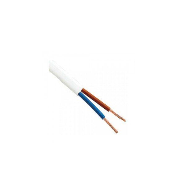 ELEKTROKABEL przewód OMY 2x1 biały 100m