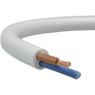 ELEKTROKABEL przewód OMY 2x0,5 biały 100m