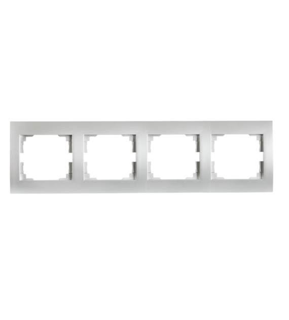KANLUX MOWION SREBRNY LOGI 02-1490-043 ramka x4