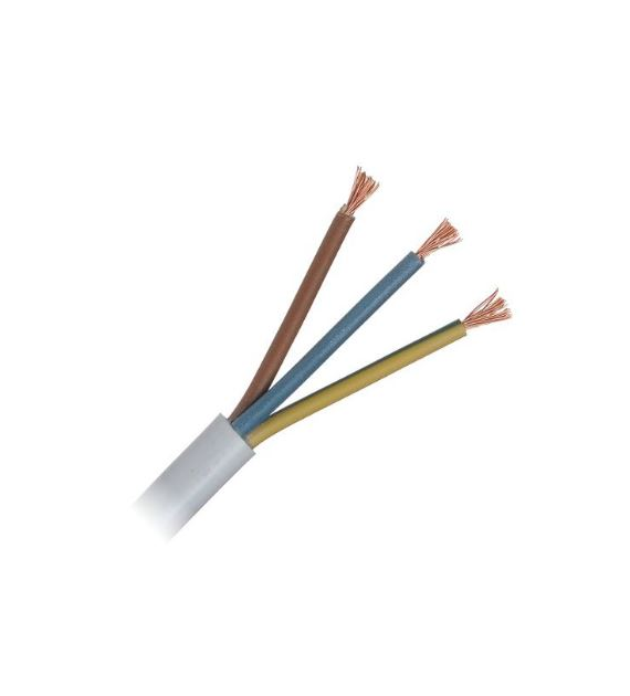ELEKTROKABEL przewód OMY 3x0.75 biały 100m
