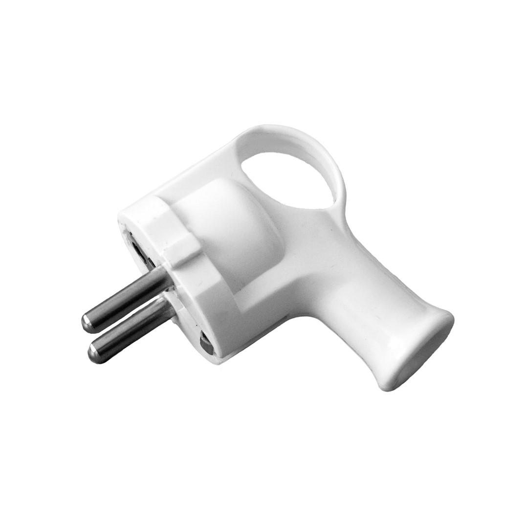 ELGOTECH WT-40 wtyczka kątowa u/z + ucho BIAŁY