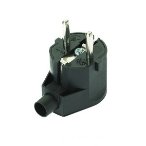ELGOTECH WT-20-2 wtyczka kątowa z/u CZARNY