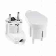 ELGOTECH WT-20 wtyczka kątowa z/u BIAŁY