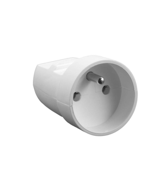 ELGOTECH G-10 gniazdo przenośne 1G+Uz BIAŁY