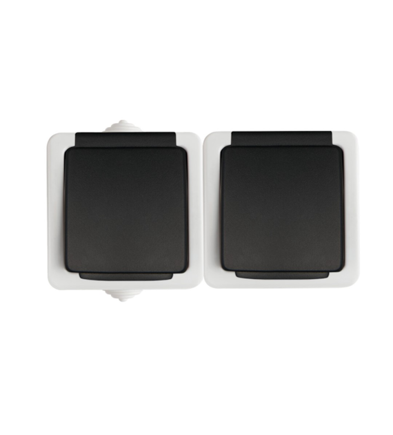 KANLUX MOWION SZARY TEKNO 05-1254-143 gniazdo x2