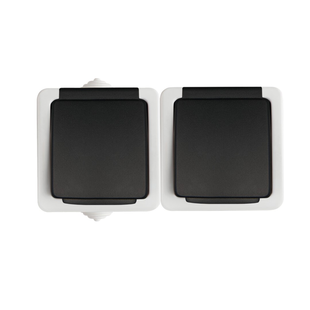 KANLUX MOWION SZARY TEKNO 05-1254-143 gniazdo x2