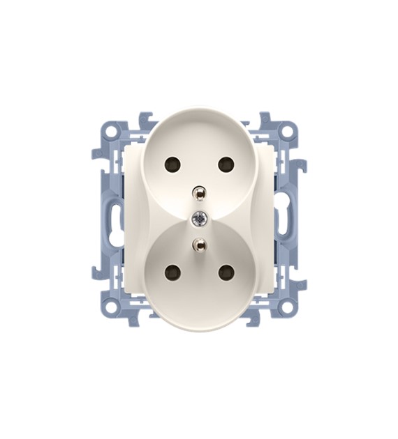SIMON 10 KREM CGZ2M.01/41 gniazdo z/u x2