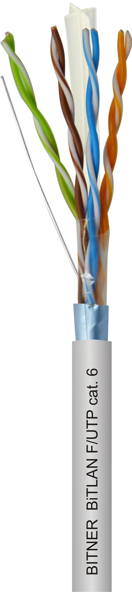 BITNER przewód F/UTP 4x2x0.5 kat.6e 305m