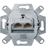 HAGER BERKER One.platform mech.gn.UAE x2 (RJ45) 6e