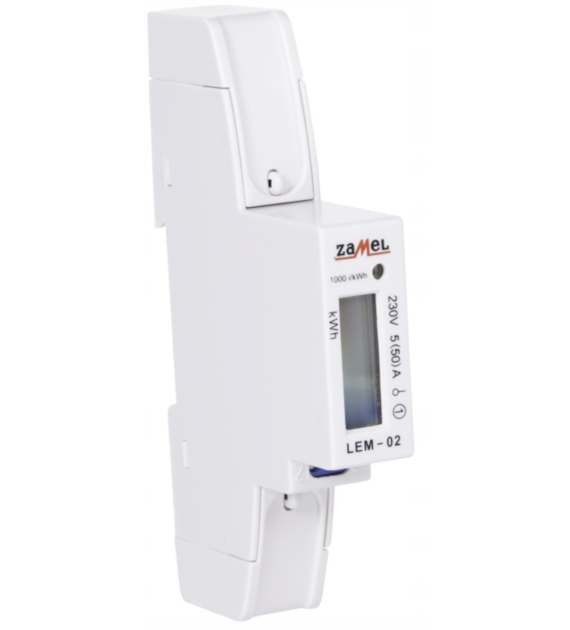 ZAMEL EXTA LEM-02 licznik prądu energii 1F 50A