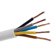 ELEKTROKABEL przewód OWYżo 5x1 biały 100m