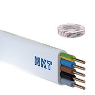 NKT przewód YDYpżo 450/750 5x1,5 biały 100m