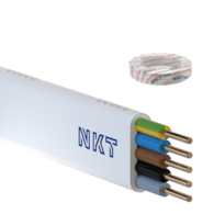 NKT przewód YDYpżo 450/750 5x1,5 biały 100m