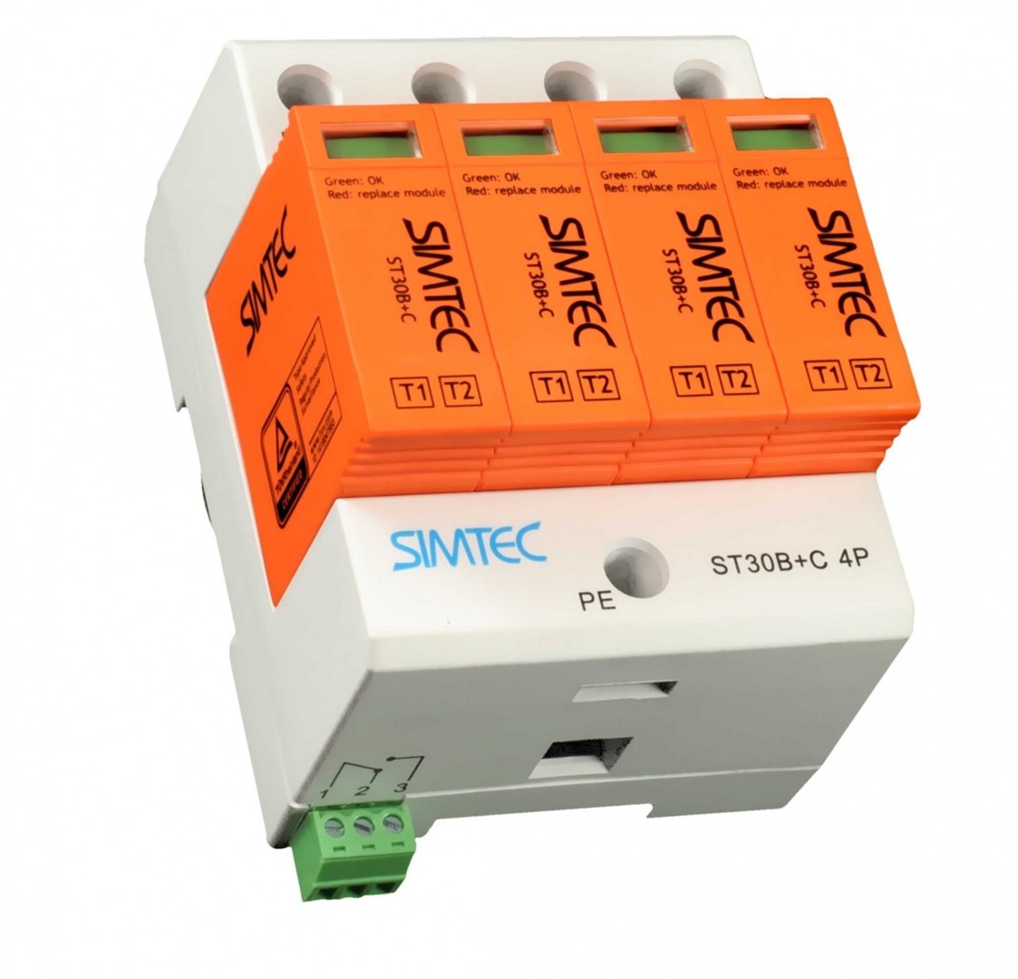 SIMET SIMTEC ST30B+C 4P ogranicznik przepięć T1+T2