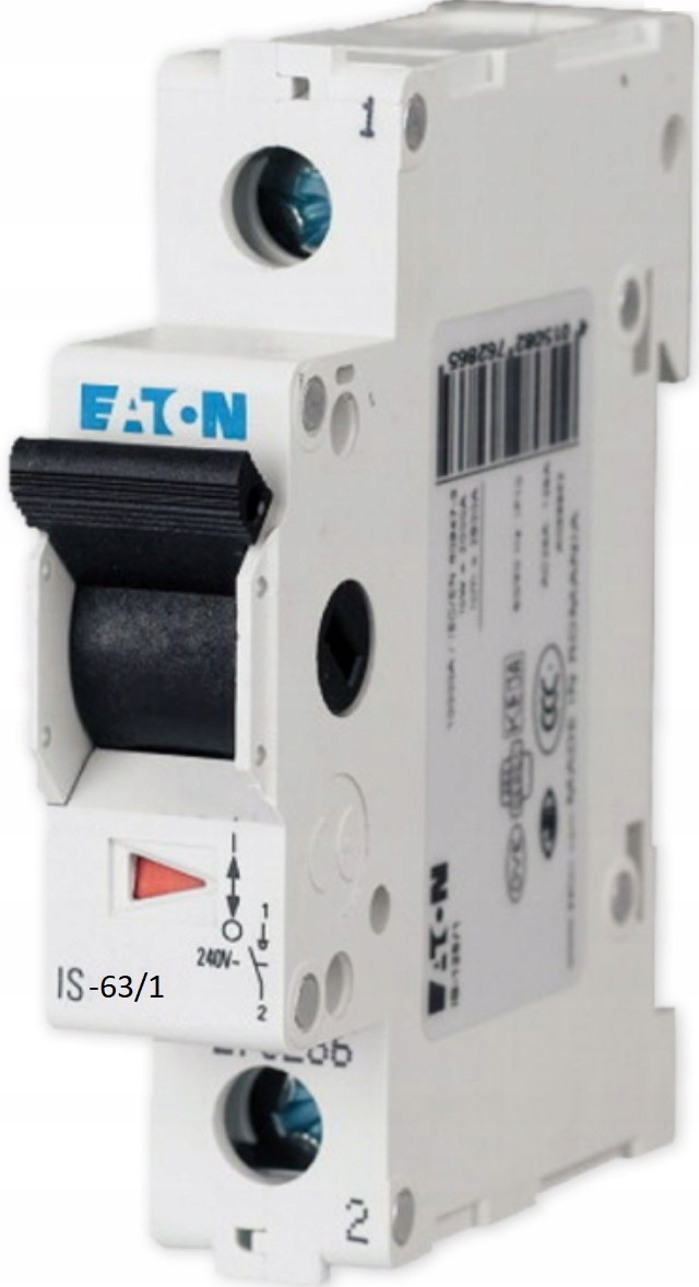 EATON IS-63/1 rozłącznik izolacyjny 1P 63A 240V