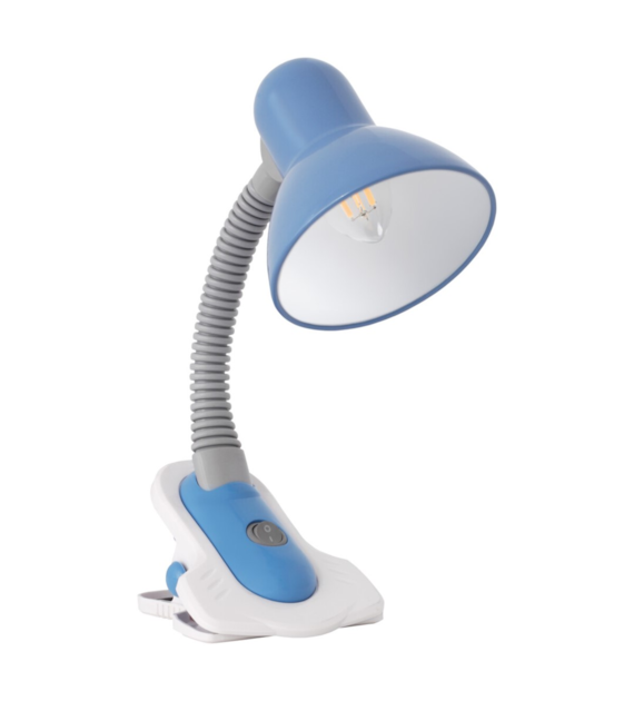 KANLUX SUZI HR-60-BL lampka biurkowa E27 NIEBIESKI