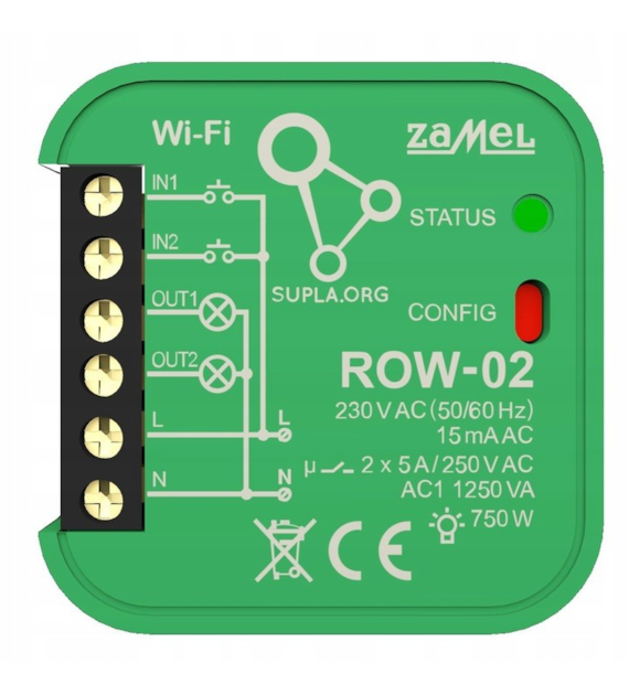 ZAMEL SUPLA ROW-02 odbiornik dopuszkowy WiFi