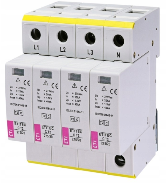 ETI ETITEC C T2 275/20 4+0 ogranicznik przepięć