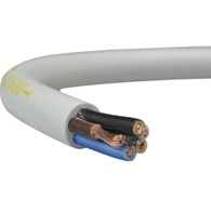 ELEKTROKABEL przewód OWYżo 5x0,75 biały 100m