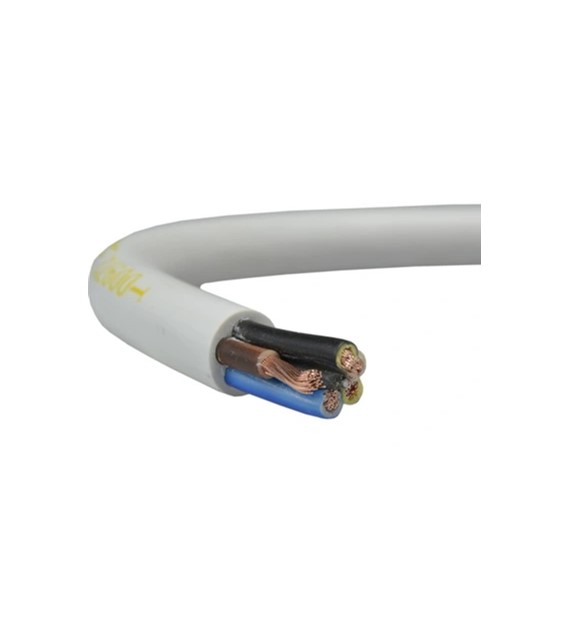 ELEKTROKABEL przewód OWYżo 5x0,75 biały 100m