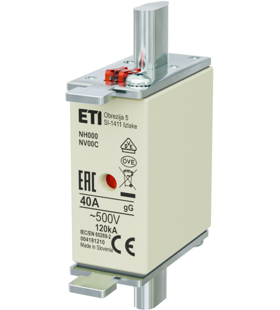 ETI NH000 gG 40A/500V wkładka topikowa
