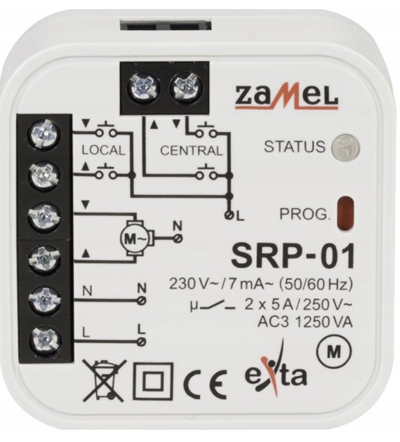 ZAMEL EXTA SRP-01 sterownik rolet dopuszkowy