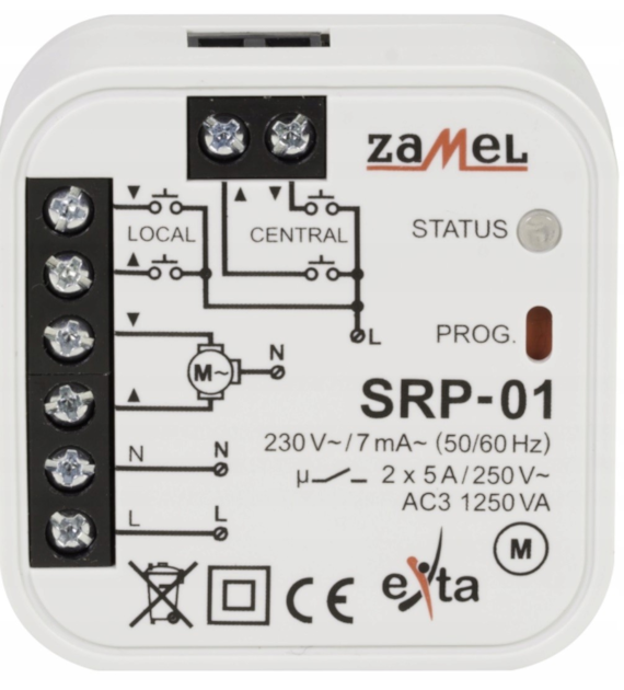 ZAMEL EXTA SRP-01 sterownik rolet dopuszkowy