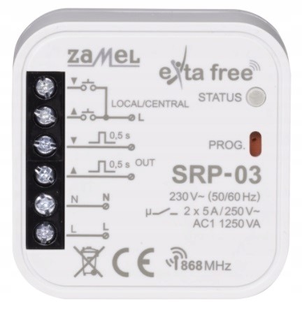 ZAMEL EXTA FREE SRP-03 sterownik rolet centralny