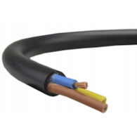 ELEKTROKABEL przewód OMY 3x1.5 czarny 100m