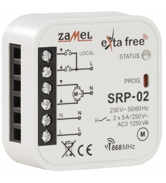 ZAMEL EXTA FREE SRP-02 sterownik rolet dopuszkowy