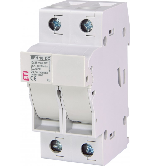 ETI EFH10 DC 2p 25A 1000V podstawa bezpiecznikowa