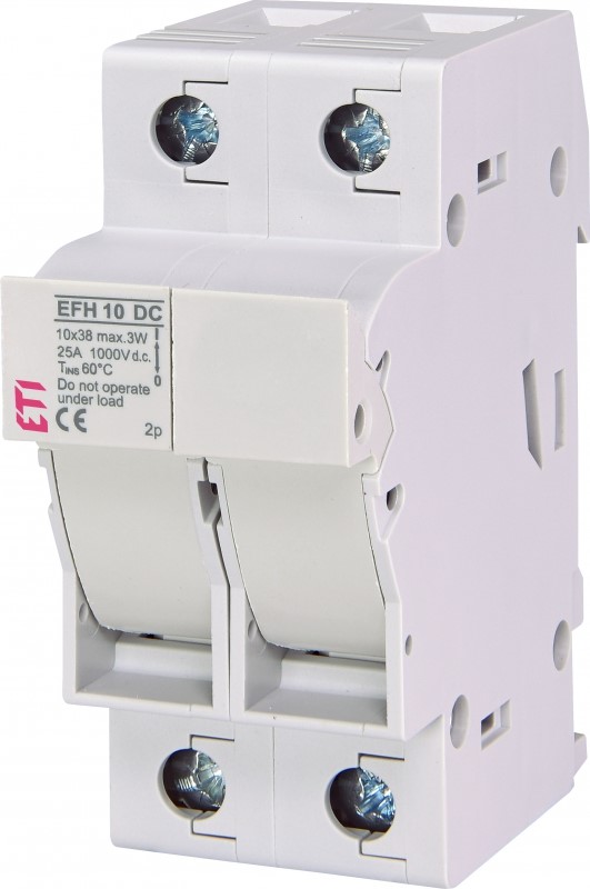 ETI EFH10 DC 2p 25A 1000V podstawa bezpiecznikowa