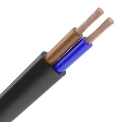 ELEKTROKABEL przewód OMYp 2x0.75 czarny 100m