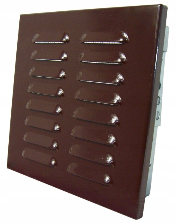 DOSPEL D/AK 140x140B kratka metalowa ścien BRĄZ