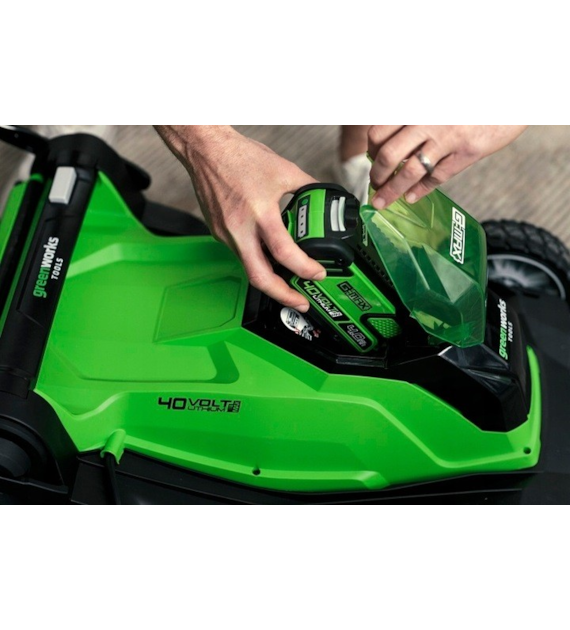 LŁ GREENWORKS G40LM41K4 kosiarka+ładowarka+aku