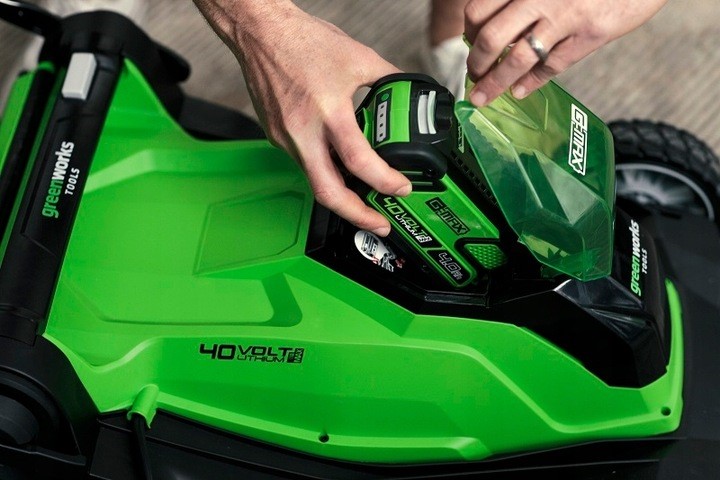 LŁ GREENWORKS G40LM41K4 kosiarka+ładowarka+aku