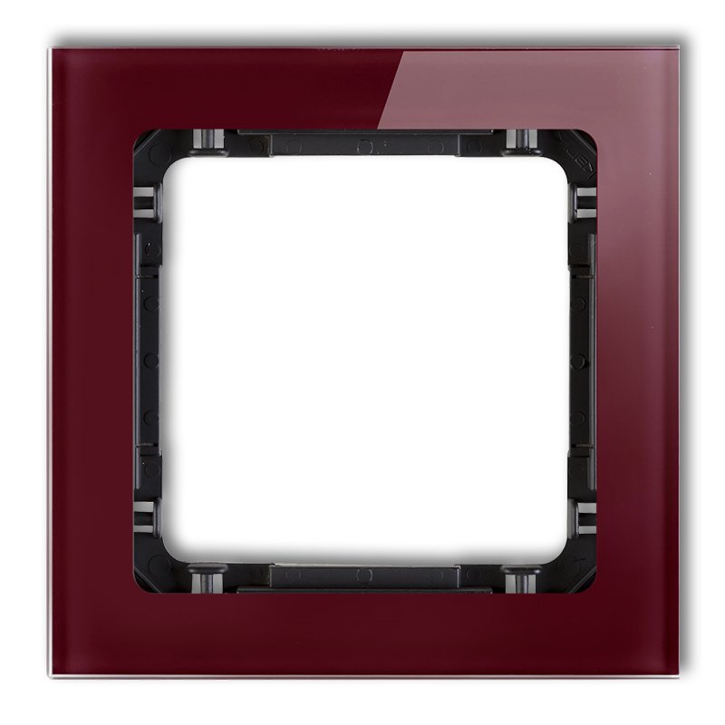 KARLIK DECO BORDO/CZARNY 14-12-DRS-1 ramka x1 szk