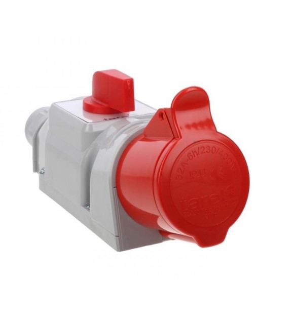 TAREL zestaw gniazdo stałe 5x32 z przełącz. 0-1