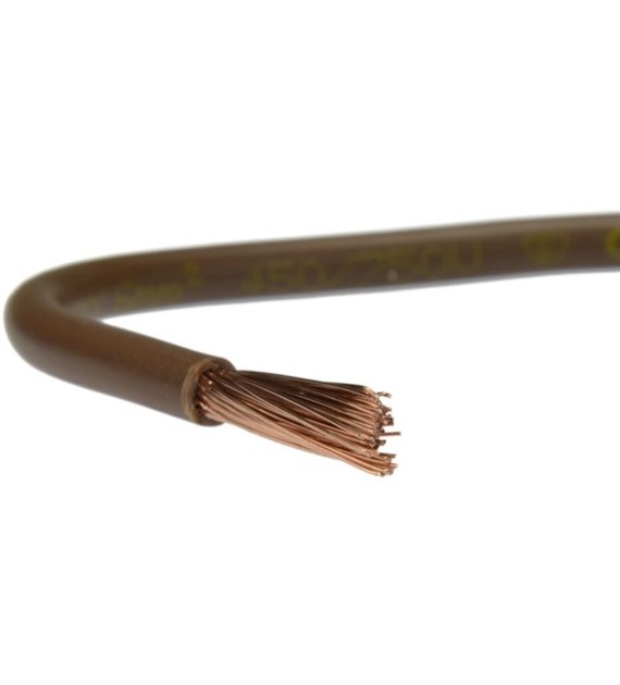 ELEKTROKABEL przewód LgY 1 brązowy 100m
