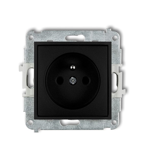 KARLIK MINI CZARNY 12MGP-1zp gniazdo x1 z/u