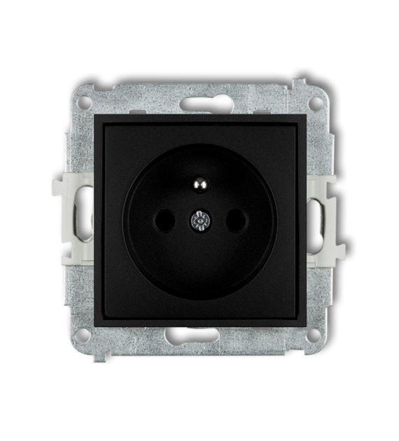KARLIK MINI CZARNY 12MGP-1zp gniazdo x1 z/u