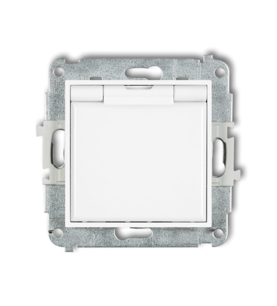 KARLIK MINI BIAŁY MGPB-1zp gniazdo x1 z/u IP44